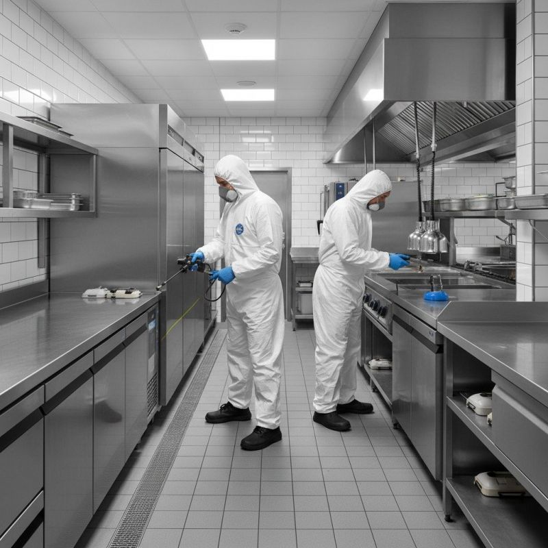 Commercial Kitchen Mopping