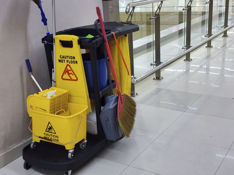 Commercial Kitchen Mopping