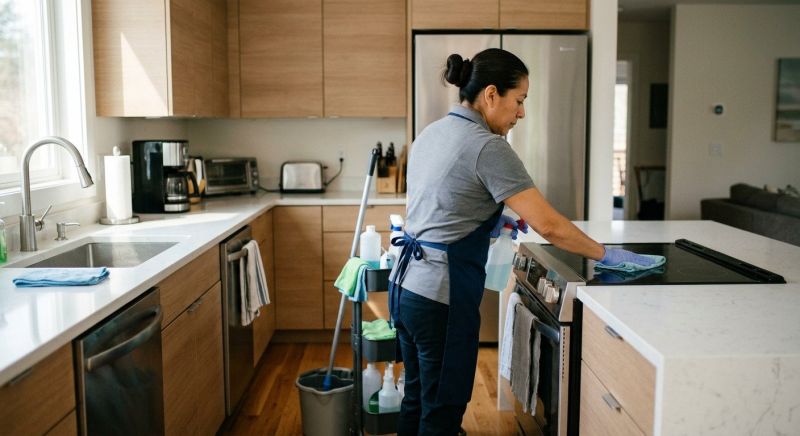 Commercial Kitchen Mopping Service